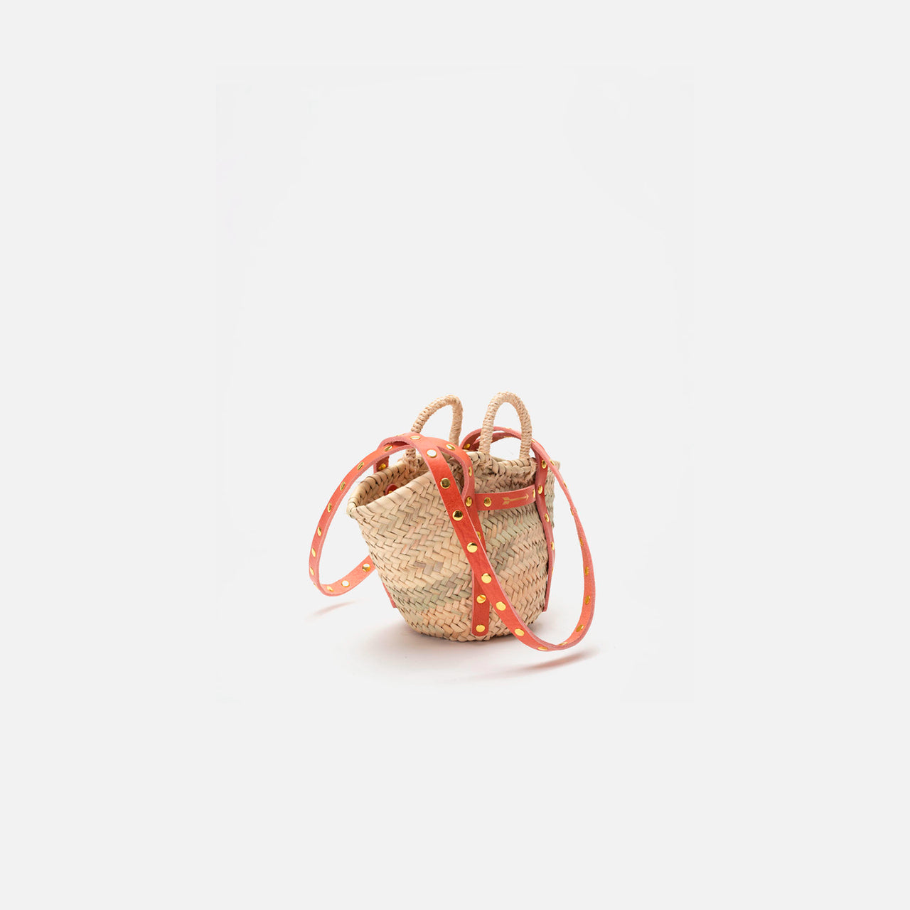 Basket Small Tachuelas Rosa