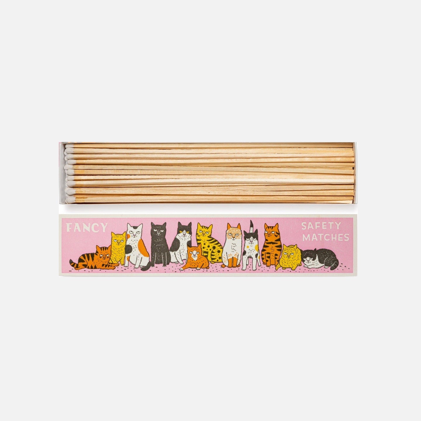 Caja de cerillas largas Fancy Cat