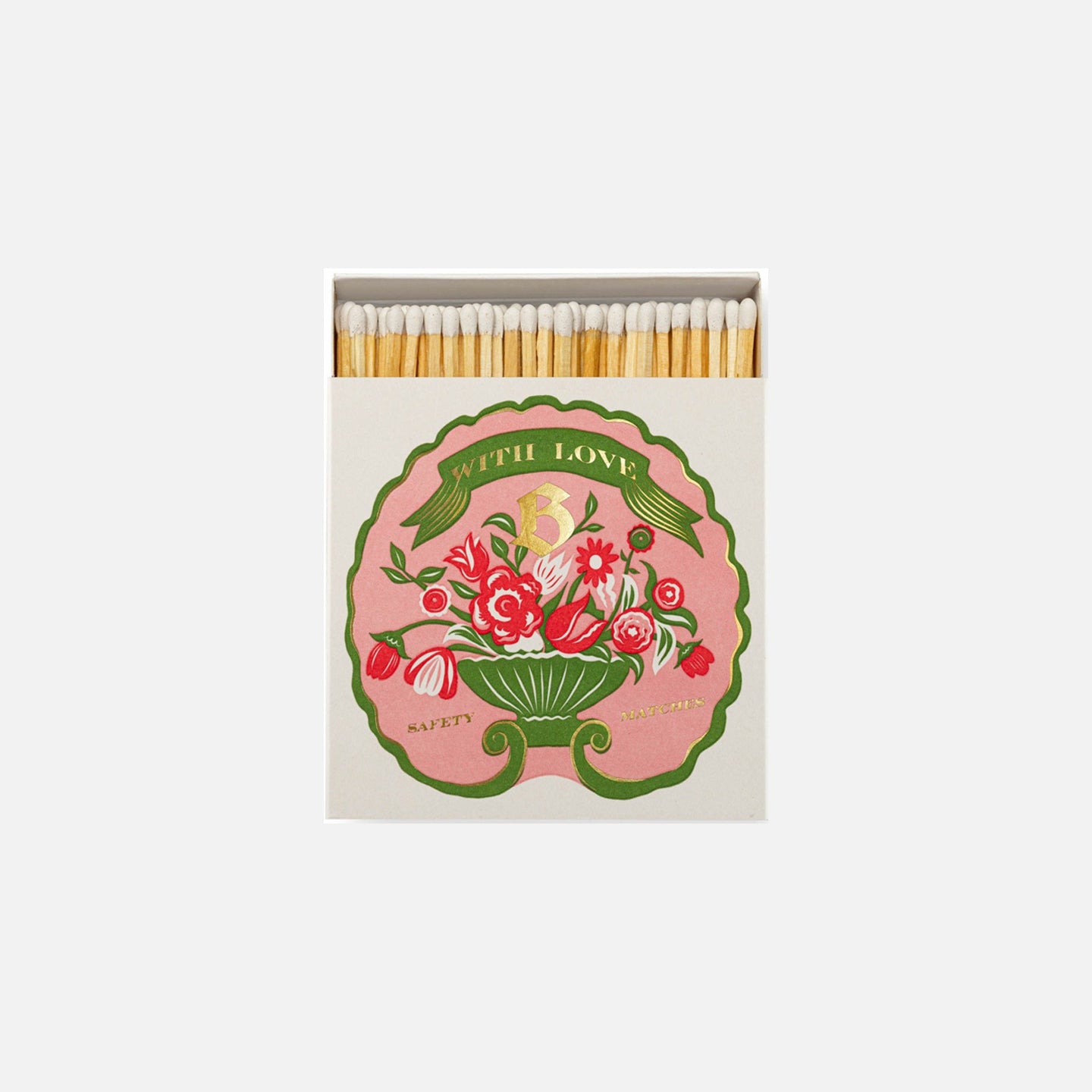 Caja cuadrada de cerillas  Blumenhaus Flower Matches