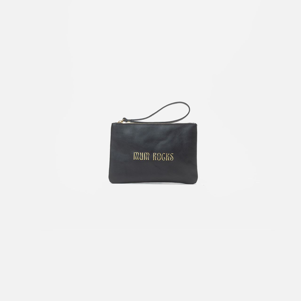 Zipper "Mum Rocks" Negro
